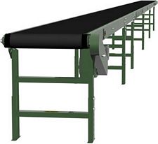 Powered Belt Conveyor, Model TA - 10" OAW, 46' long