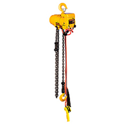 Air Powered Low Headroom Hoist - 1 Ton, 10'' Lift, Pendant Control