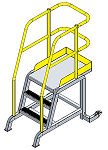 Tip & Roll Mobile Workstand w/36"H Deck