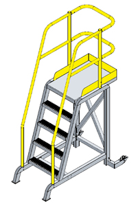 Tip & Roll Mobile Workstand w/60"H Deck