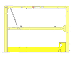 Toeboard Kit for Vertical Access Gate, 78-1/2" to 102-1/2" Opening