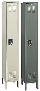 Wardrobe Locker - Single Tier, 1 wide, 12"w x 15"d x 60"h opening
