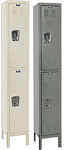 Fully-Assembled Wardrobe Locker - Double Tier, 1 wide, 12"w x 12"d x 30"h openings