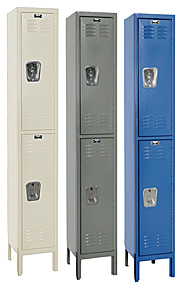 Wardrobe Locker - Double Tier, 1 wide, 12"w x 15"d x 36"h openings