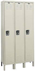 Fully-Assembled Wardrobe Locker - Double Tier, 3 wide, 15"w x 21"d x 36"h openings