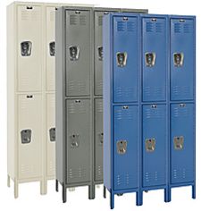 Wardrobe Locker - Double Tier, 3 wide, 12"w x 12"d x 36"h openings