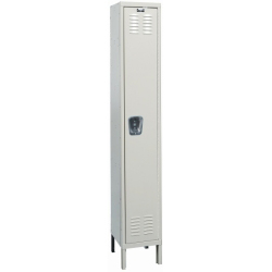 1 Wide Single Tier Galvanite Locker - 12"w x 18"d x 72"h