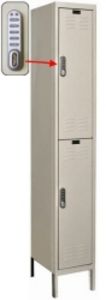 1 Wide Double Tier DigiTech Electronic Access Locker - 12"w x 18"d x 36"h