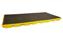 Spill Deck, 8-Drum - 98-1/2"L x 50"W x 5-1/4"H, Capacity: 12,000 lbs., 75 gal.
