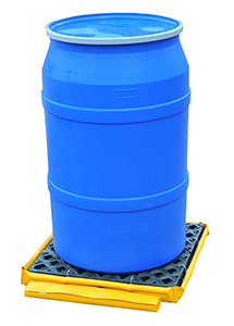 Low-Profile Flexible Spill Deck Bladder System, 1-Drum - 27"L x 24"W x 5"H, Capacity: 1,500 lbs., 66 gal.