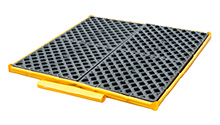 Low-Profile Flexible Spill Deck Bladder System, 4-Drum - 51"L x 48"W x 5"H, Capacity: 6,000 lbs., 110 gal.