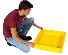 Compact Folding Utility Tray, 12" x 12"