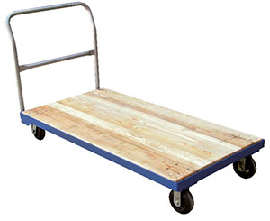 Hardwood Deck, Steel Frame Platform Truck - 30"W x 60"L, 1,600 lb. Capacity