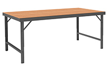 96" x 30" Folding Leg Work Bench with Hardboard Top