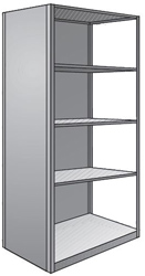 Steel Shelving, Closed - 48" W x 18" D x 87" H, 5-Shelf Adder, 375 lbs. cap.