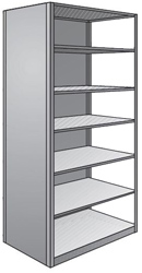 Steel Shelving, Closed - 48" W x 24" D x 87" H, 7-Shelf Adder, 400 lbs. cap.