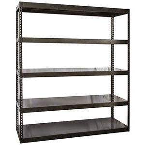 Steel Deck Rivet Shelving - 48"W x 18"D x 84"H, 5 Shelves, 2200 lb. Shelf Cap.