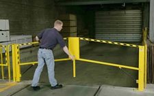 Dock Safety Gate - Folding-Rail, 165" W x 116" H (12' Clear)