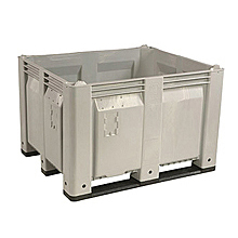 Bulk Bin - 48"W x 40"D x 31"H, Solid Sides, Longside Runners