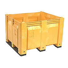 Bulk Bin - 48"W x 40"D x 31"H, Solid Sides, Shortside Runners