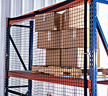 Modular Rack Safety Net - 12 ft. Bay, 142-1/4"W x 60"H, 1,600-lb. Capacity