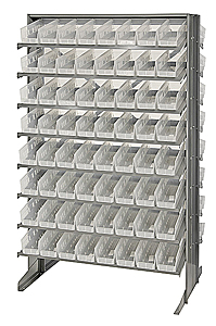 Double-Sided Pick Rack System w/ 128 Clear View Bins