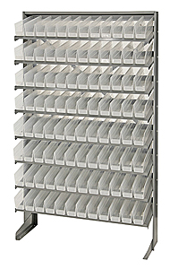 Single Sided Pick Rack System w/ 96 Clear View Bins