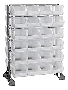 Double Sided Rail w/ 48 Clear View Bin System