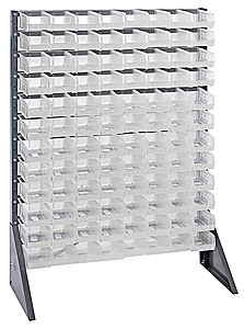 Single Side Rail w/ 96 Clear View Bin System
