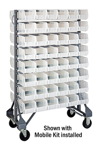 Double Sided Rail w/ 96 Clear View Bin System