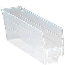 Clear View Economy Shelf Bins - 11-5/8" x 2-3/4" x 4", Carton of 36