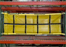 Rack Safety Straps w/ Fixed Mesh Panel - for Teardrop or Slotted Rack