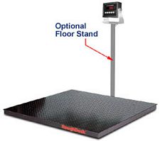 RoughDeck Floor Scale & 480 Legend LED Indicator AC (115vac) - 4'W x 4'L x 3-1/4"H, 5,000 lbs Cap.