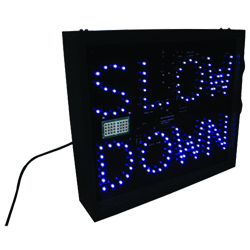 LED Forklift Speed Alert Sign - Radar Controlled