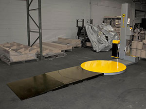 Extended Loading Ramp for Turntable Stretch Wrappers - for Electric Pallet Jacks