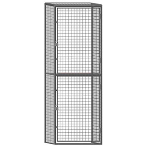 Wire Mesh Tenant Locker - 4'W x 3'D x 7'6"H Double Tier Starter with Ceiling