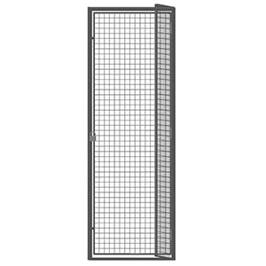 Wire Mesh Tenant Locker - 4'W x 4'D x 7'6"H Single Tier Adder with Open Top