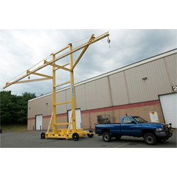 Wheel Mounted Mobile Tie-Off System, 50' Dual Tracks, 8' Arm Reach, 2 Person Cap.