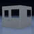 In-Plant Office - 8' x 8', 2 Walls, 2 Windows, Gray, with HVAC