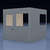 In-Plant Office - 8' x 8', 3 Walls, 2 Windows, Gray, with HVAC