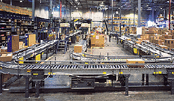 McGraw-Hill warehouse with flow rack and conveyor systems