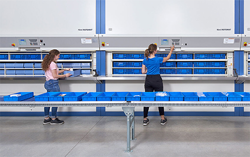 vertical carousel and conveyor systems