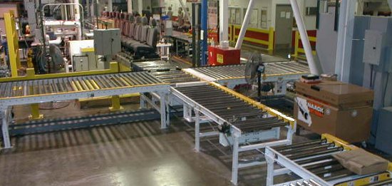 intersecting lines of conveyor