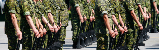 soldiers in camouflage in formation