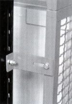 Offset rack cage mounting