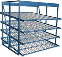 Four-tier flow rack