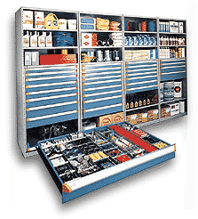 Shelving with Modular Drawers