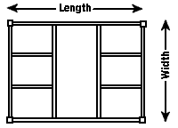 length by width