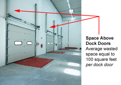 dock door storage racks for empty pallets