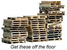 pallets on the floor